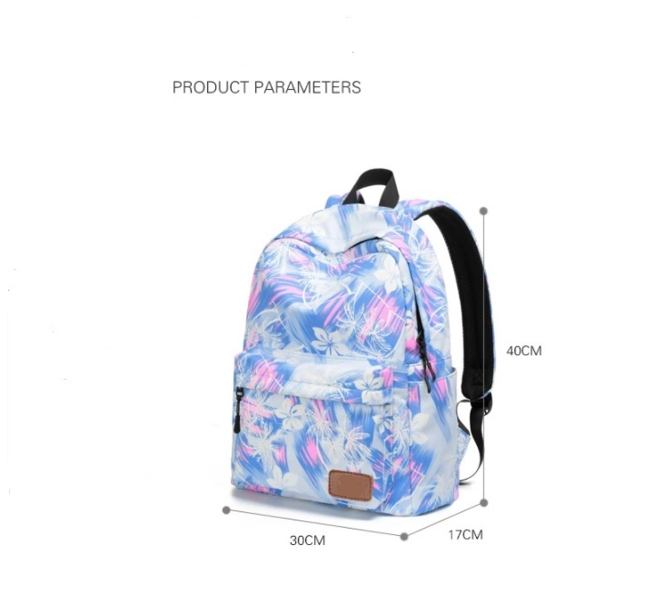 Printing Backpack Women School Bag Girl 13&prime; &prime; Laptop Backpack Fresh Fabric Bag