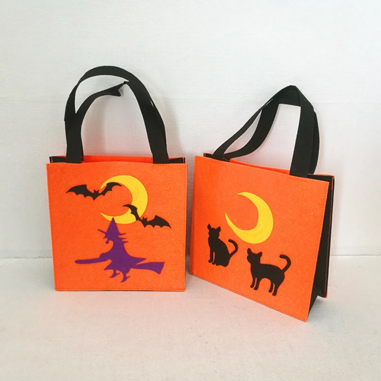 New Design Halloween Trick Hot Sale Kids Small Eco Friendly Felt Gift Tote Bag