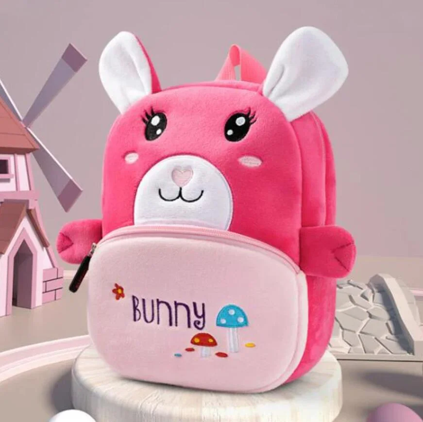 Cute Bunny Cartoon School Bag Kids Bag Pack Backpack Cartoon Plush Backpack for Kids