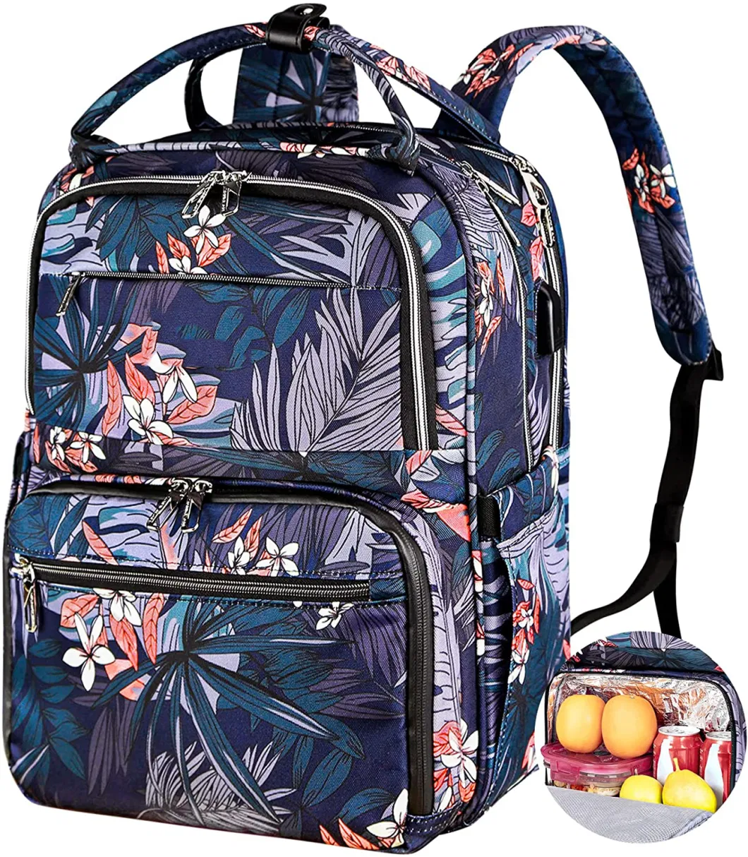 Lunch Backpack for Women Cooler Bag with Lunch Box