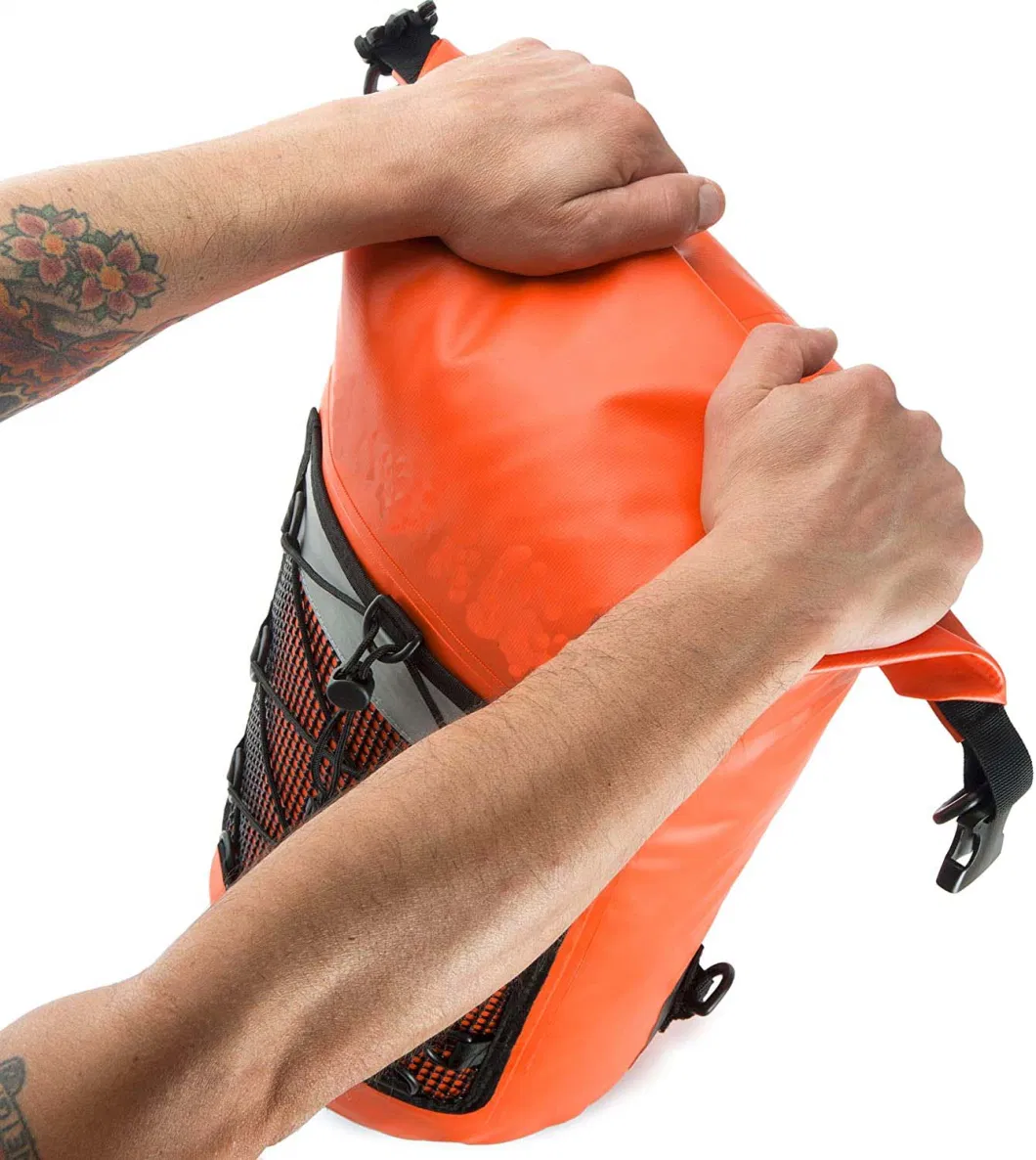 Waterproof Dry Bag Backpack Roll Top Stuff Sack with Shoulder Straps