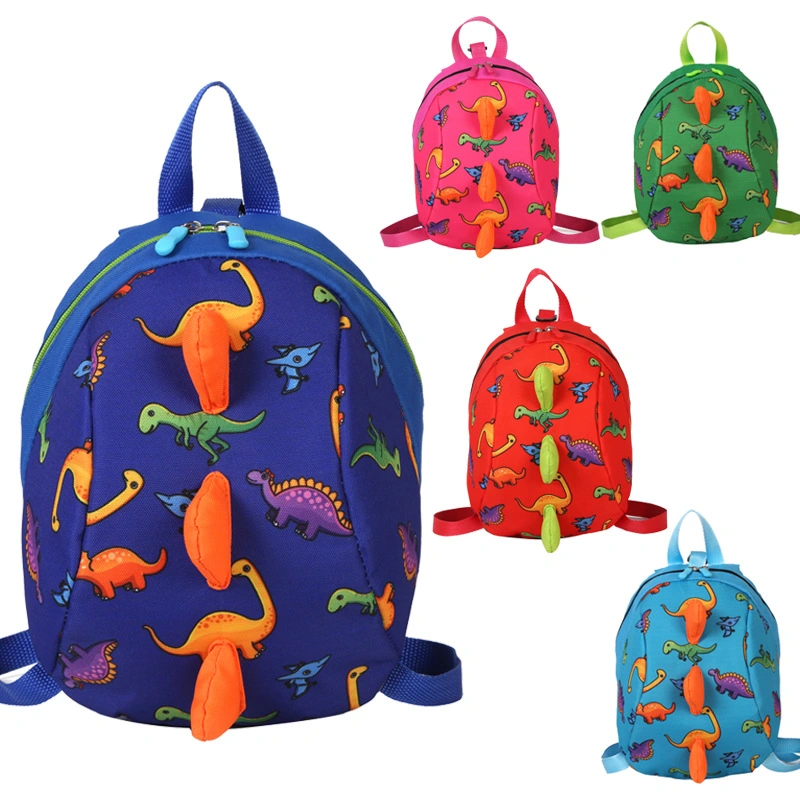 Children&prime;s Backpack Dinosaur Cartoon Kindergarten Backpackof Cute Baby Lost Book Backpack