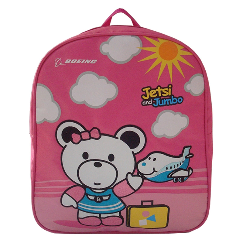 Fashion Cartoon Airplane Backpack School Book Bag for Boys