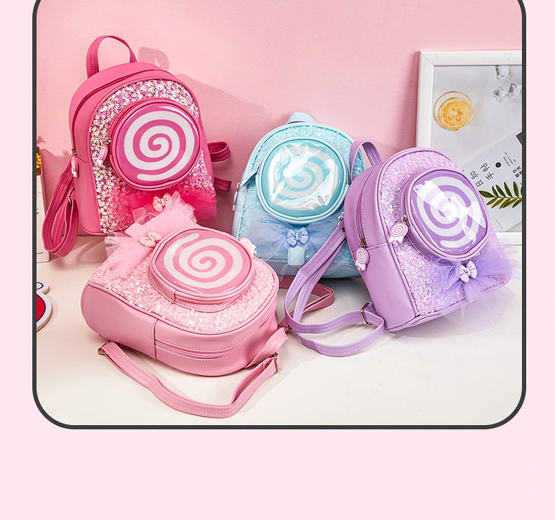 New Leisure Kids Travel Backpack Fashion LED Light Cute Children&prime;s Backpack