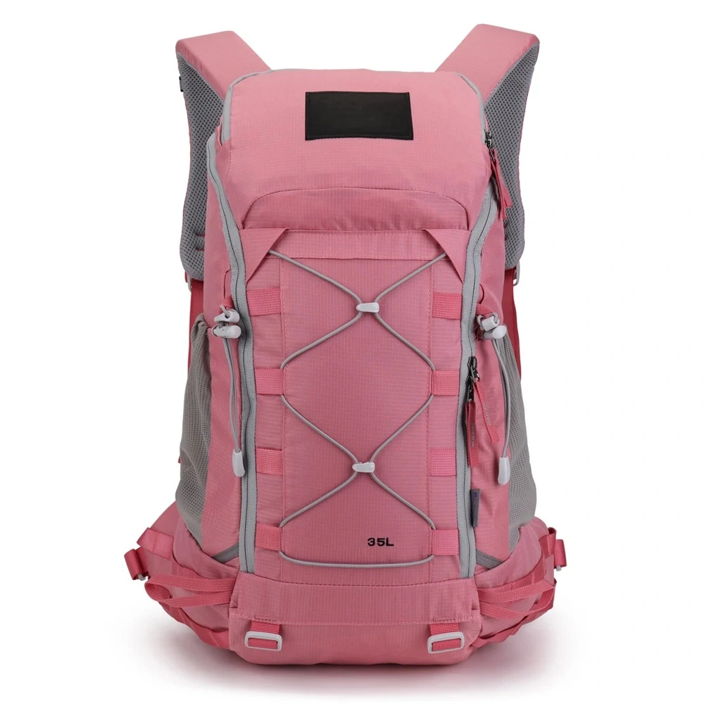 Hiking and Camping Waterproof Custom Polyester Hiking and Travel Backpacks with Ykks Zipper Walk Outdoors Multi-Colored