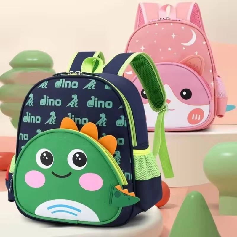 Kindergarten Boys and Girls Cartoon Nice Baby Dinosaur Backpack Bag New Girls Children Waterproof School Bags for Kids