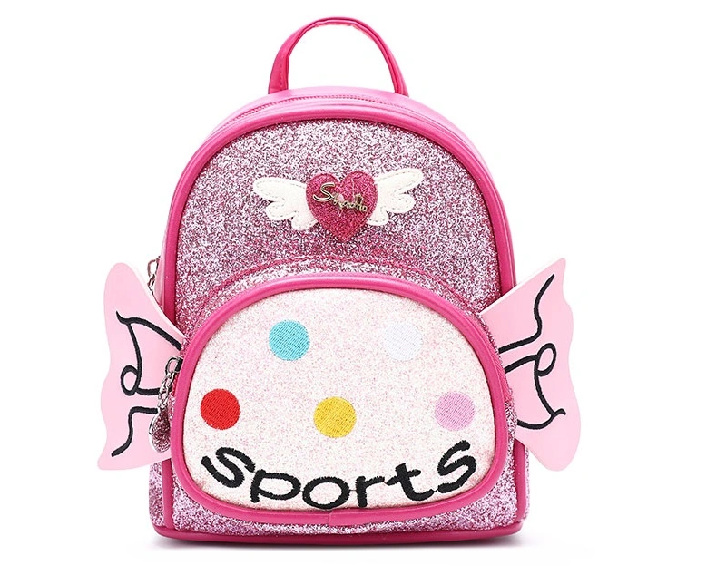 Baby Girl Bag Shiny Glitter Cute Girls Kindergarten Backpack Doll Tiny Backpack Backpack for Doll