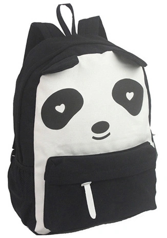 Teens Canvas Cartoon Foldable School Bag Backpack with Printing