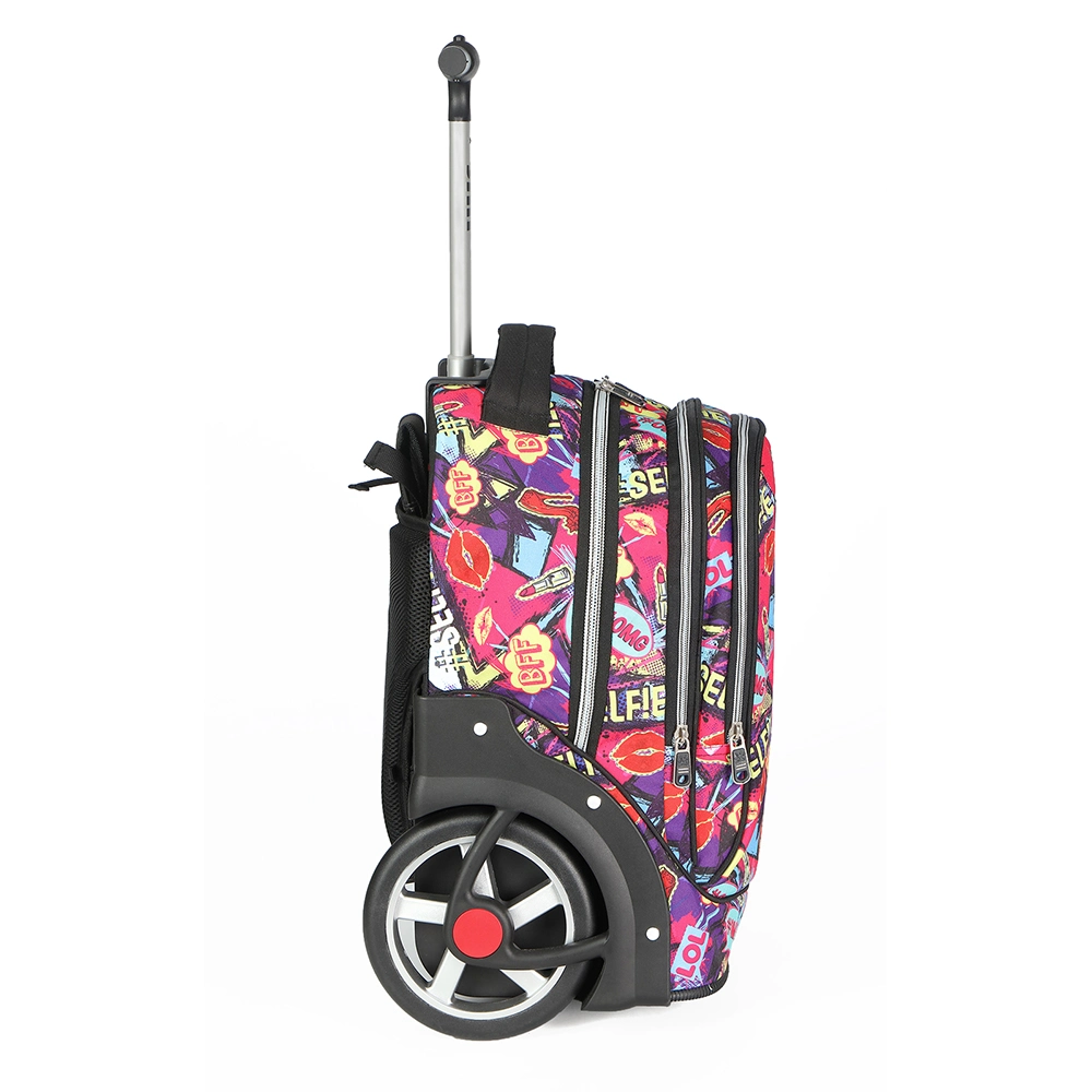 Factory Multi-Use School Bags Wheeled Backpack Kids Travel Trolley Luggage Backpack with Wheels