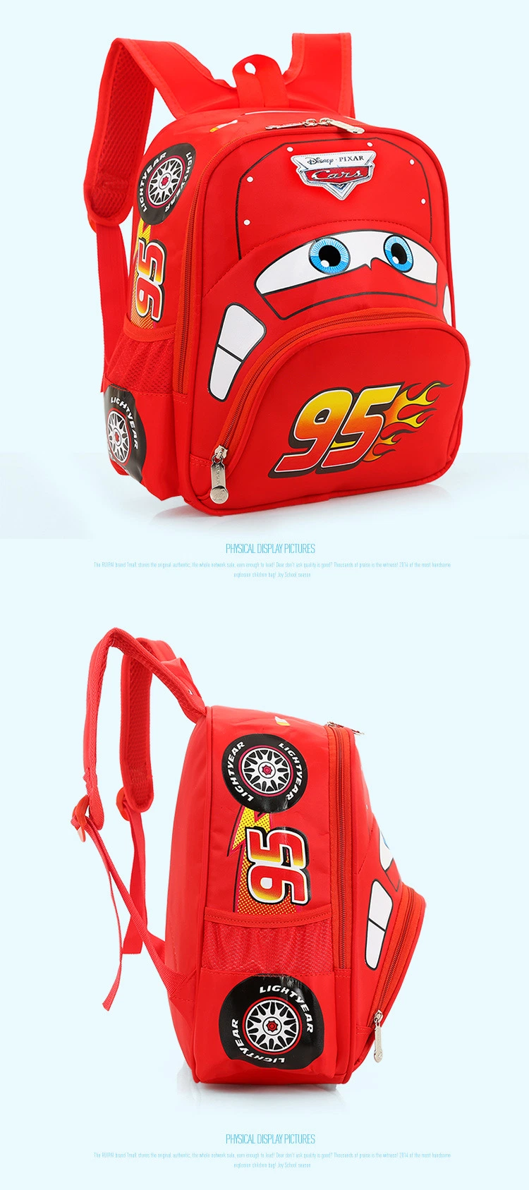 Kindergarten Bag Schoolbag Boy Cartoon Car Backpack