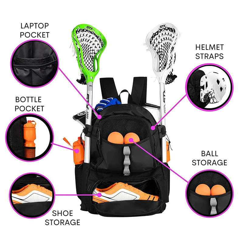 Youth Goalie Training Course Field Hockey Bag Lacrosse Equipment Backpack