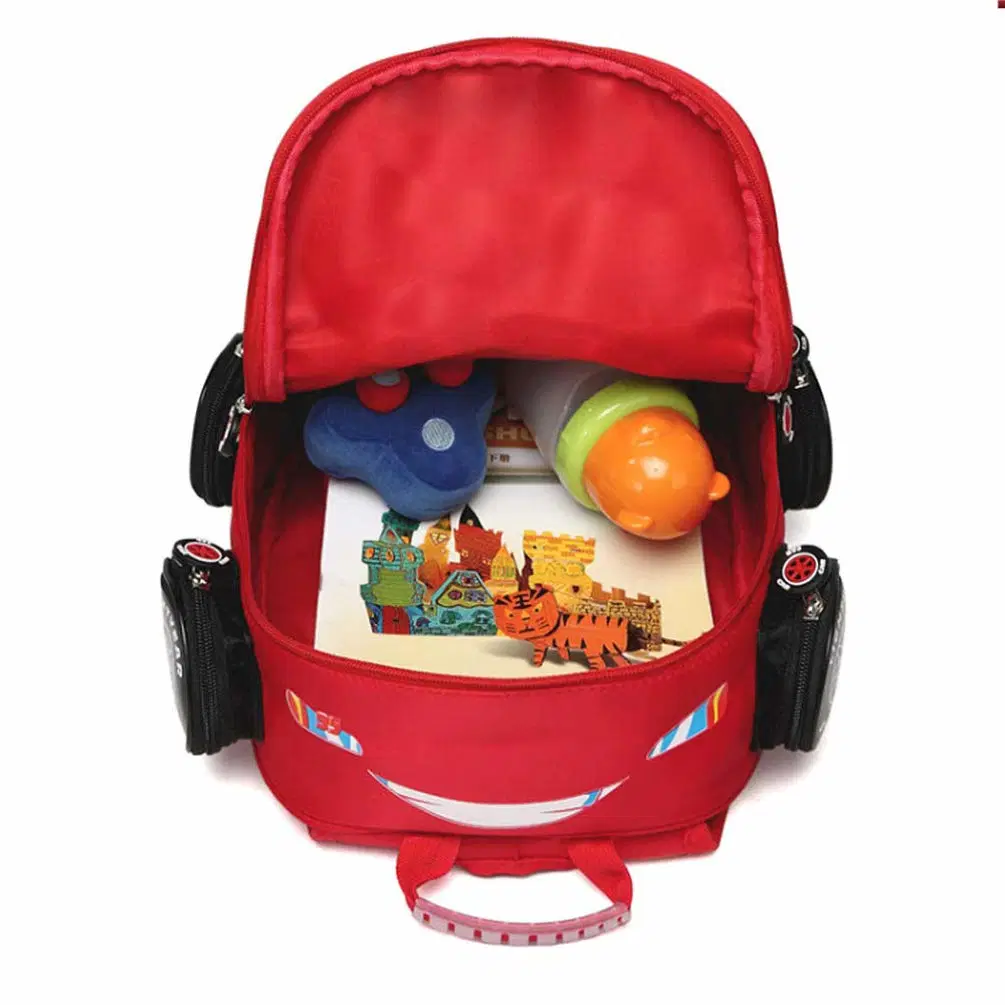 Toddler Boys Girls Backpack Waterproof Cartoon Truck Car Kindergarten Child Snack School Bag