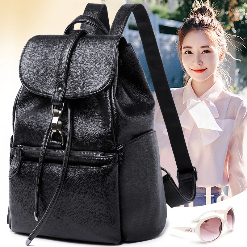 Youth Fashion Backpack Female 2023 Summer New Korean Version Simple Easy to Take Anti-Theft Large Capacity Travel Backpack