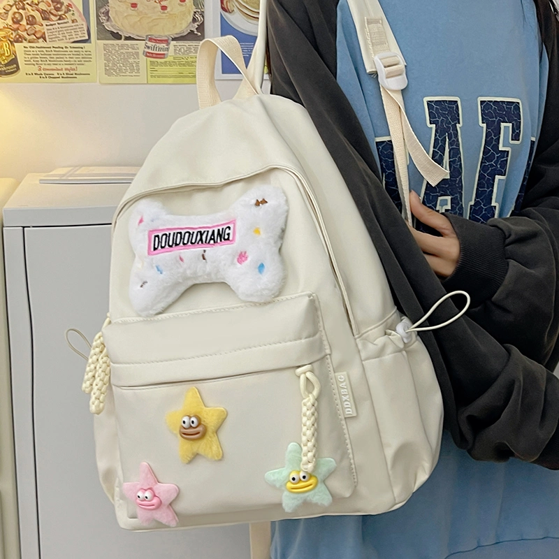 Schoolbags for Girls, Middle School Students, High School Students, College Students, Simple and Versatile, Girly, Youthful, Treasure Backpack