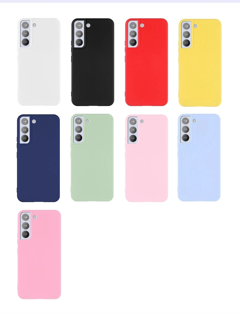 2023 New Arrival Candy Color Soft TPU Mobile Phone Back Cover Silicone Case for Sam Sung S23/S23 Ultra