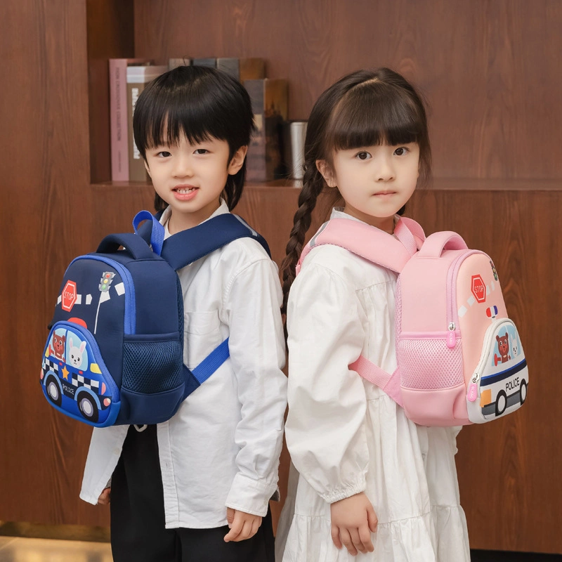 Children&prime; S Kindergarten Bookbag Fashion Bag Boys and Girls Car Toddler Small Backpack Super Cute Anti-Lost Schoolbag 1-3-5 Years Old Wholesale