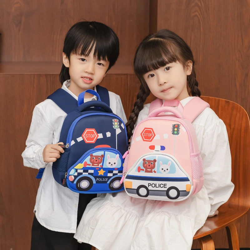 Children&prime; S Kindergarten Bookbag Fashion Bag Boys and Girls Car Toddler Small Backpack Super Cute Anti-Lost Schoolbag 1-3-5 Years Old Wholesale