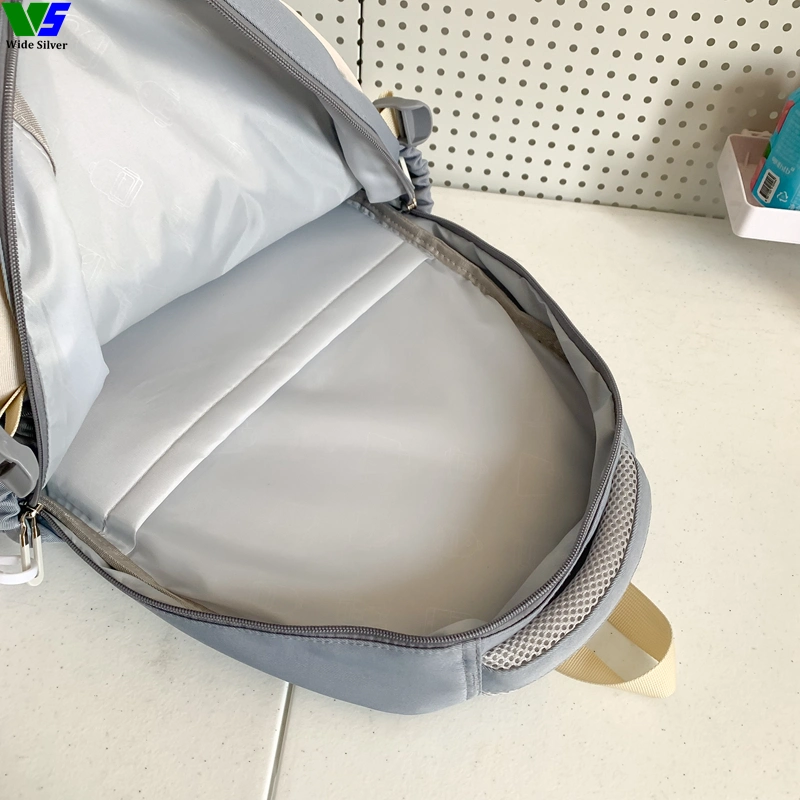 Wide Silver Brand New High Quality Low MOQ Promotional Travel Backpack 2024