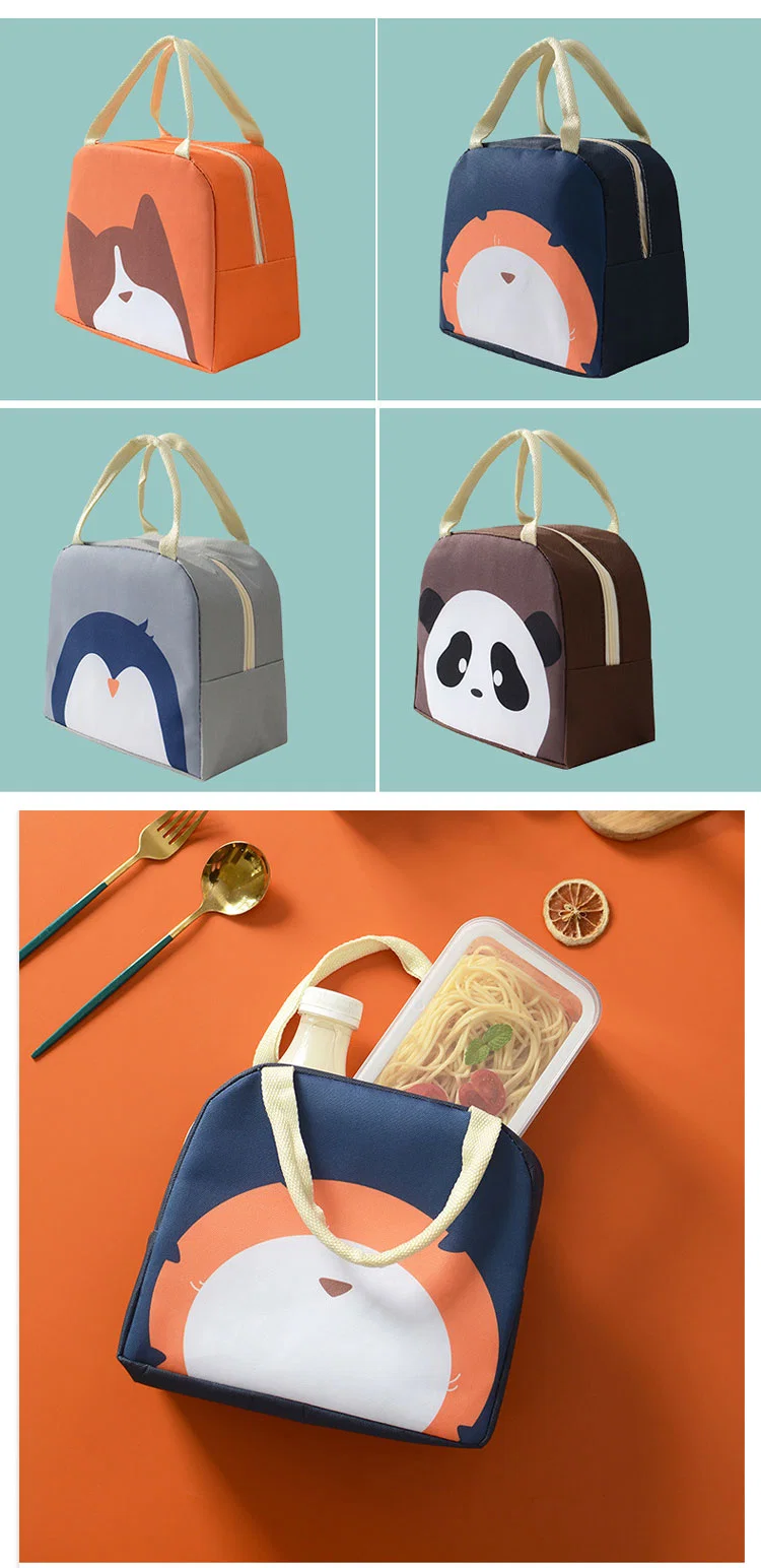 New Arrival Insulated Reusable Cooler Kids Thermal Box Lunch Tote Bags for Women Girls and Boys School Picnic Travel Outdoors