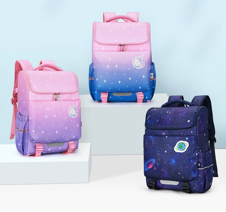 Primary School Waterproof Children Student Boys Girls Kids Double Shoulder Cartoon Backpack Pack Bag (CY3648)