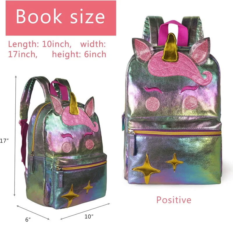 Children Bookbags Waterproof Unicorn School Bags Kids Backpack