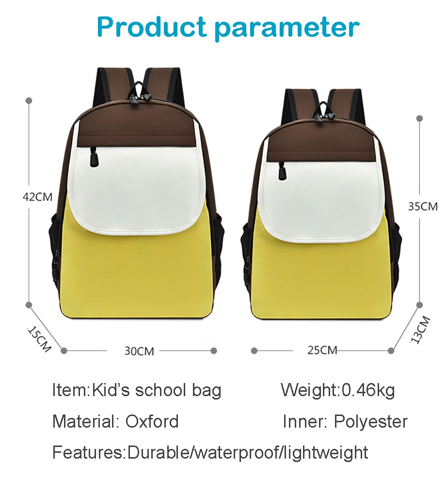 Designer Purse Backpack Custom Logo Promotion Kids Children Waterproof Toddler Teenager School Bag