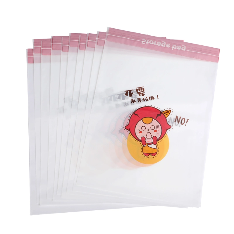 Disposable Custom Card Film Postcard Book Transparent Clear Pack Self Seal Adhesive Pouch Sticky OPP Plastic Bag for Packaging Bag