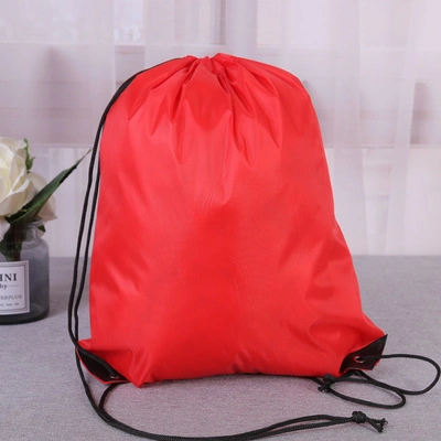 2020 Popular Multi-Colored Polyester Bag Backpack with Strings