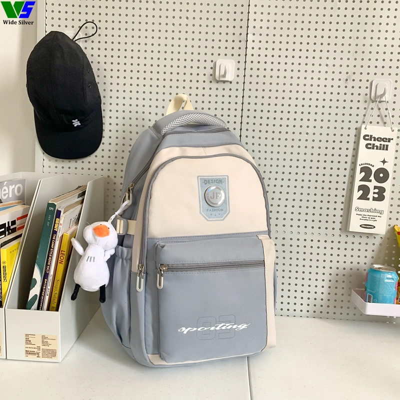 Wide Silver Brand New High Quality Low MOQ Promotional Travel Backpack 2024