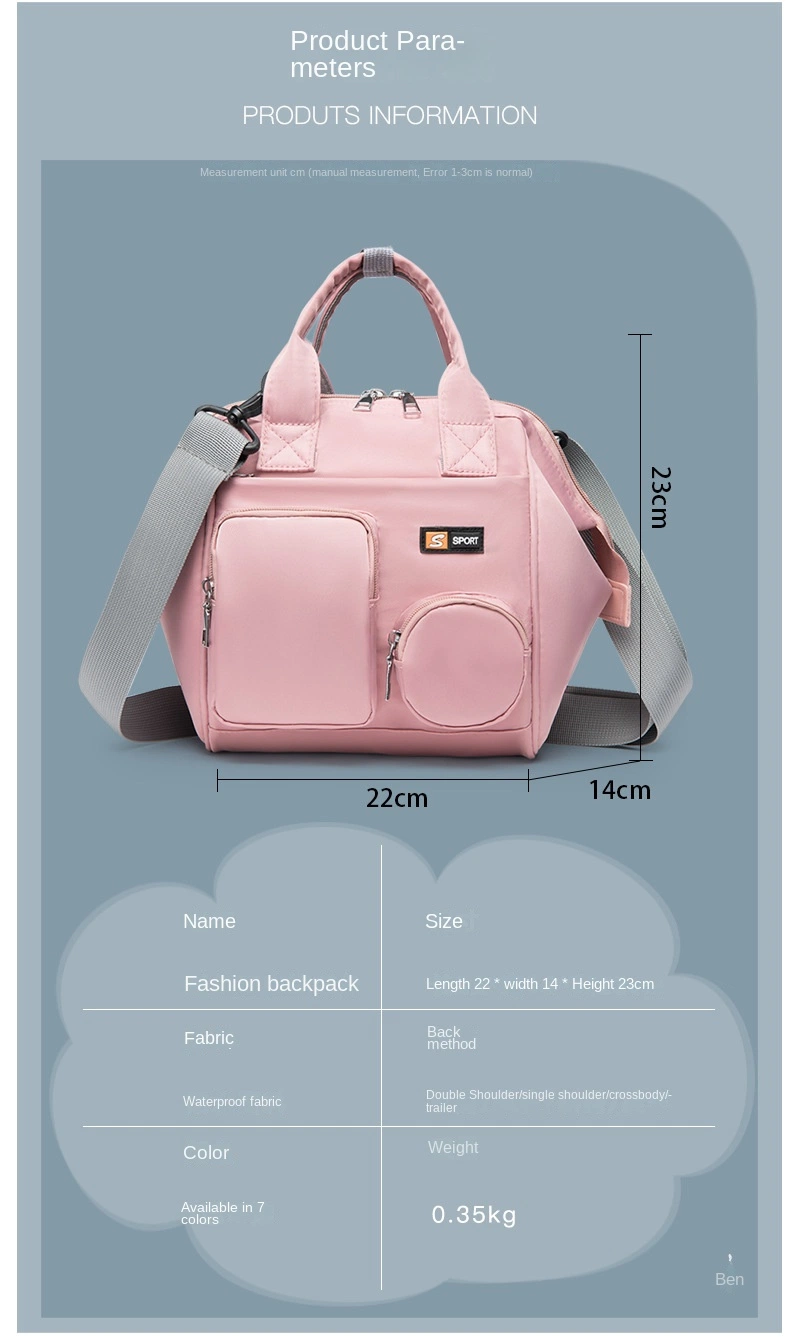 New Large-Capacity Mommy Bag Multi-Functional Portable Mother and Baby Bag