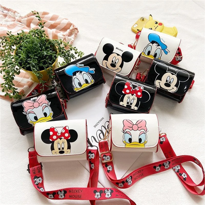 Small Crossbody Handbag Square Cartoon Kid Purse Lady Bag