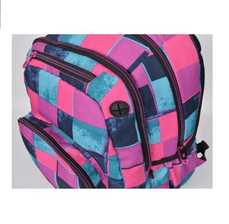 Girls Teens Cute Casual Daypack Travel School Bag Checker Backpack