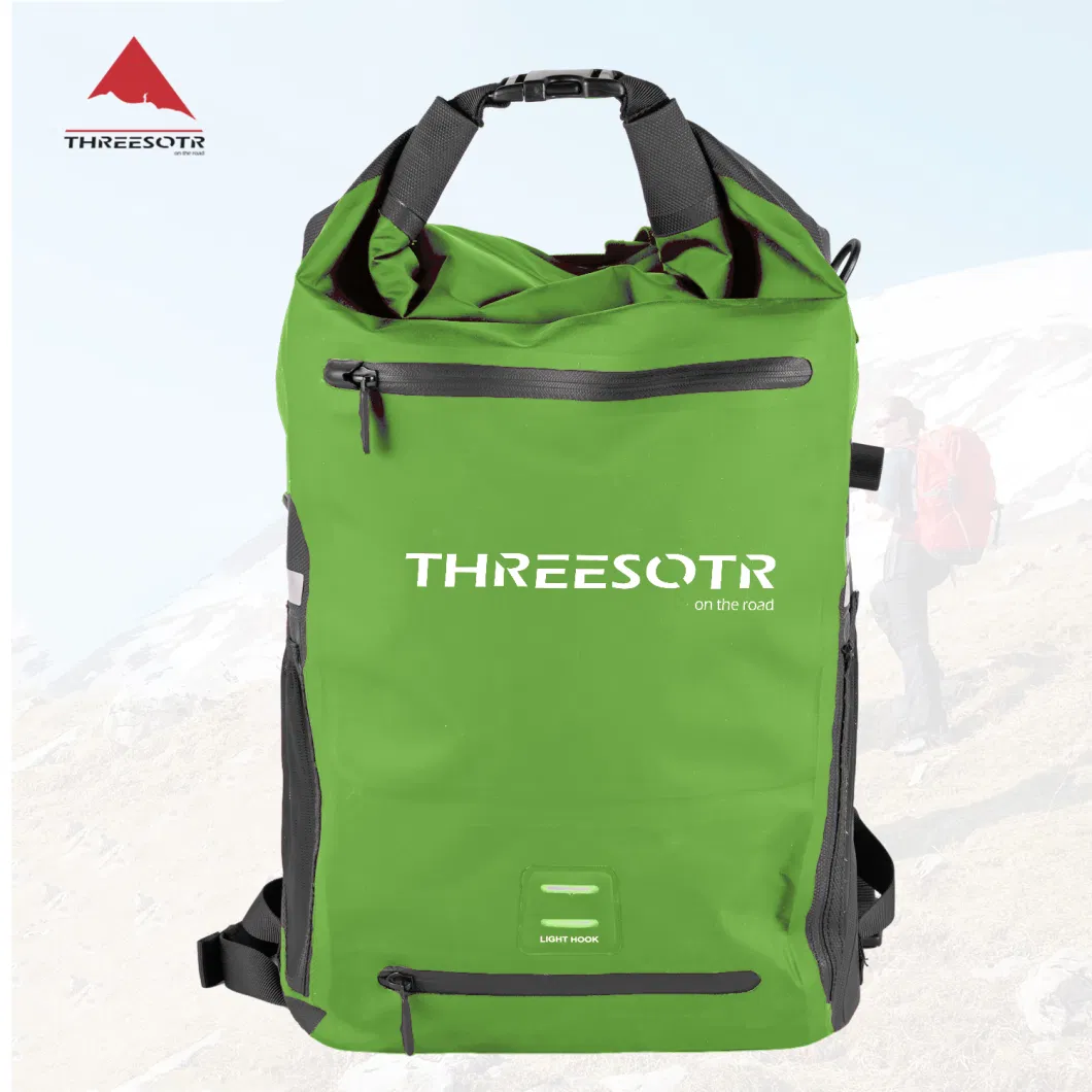 Threesotr Waterproof Dry Backpack Roll Sack in Green