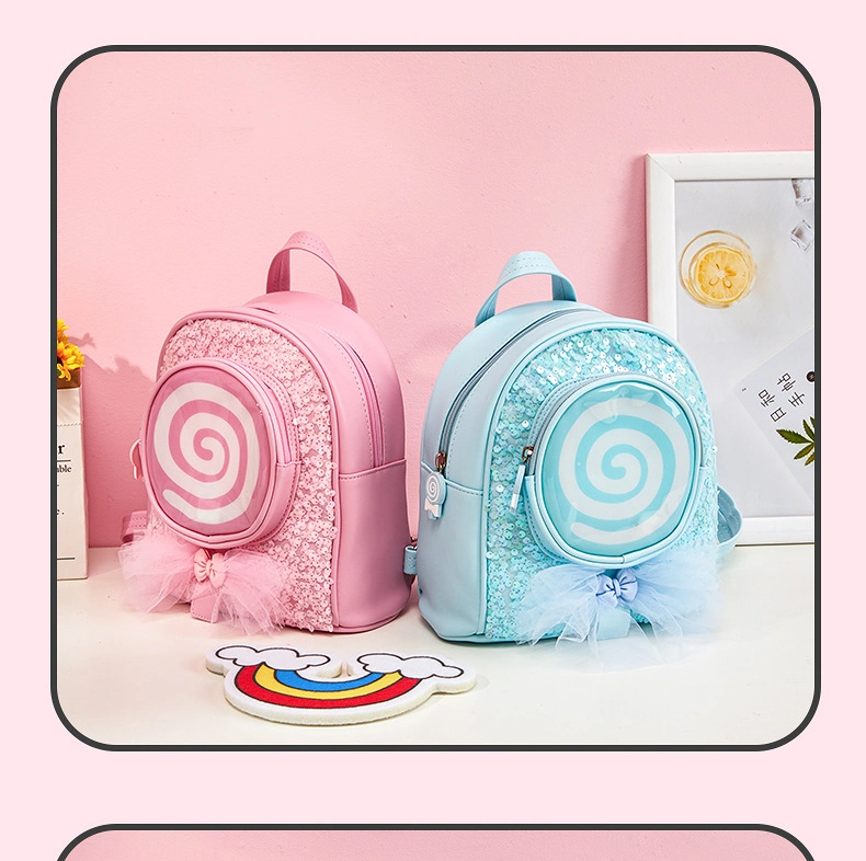 New Leisure Kids Travel Backpack Fashion LED Light Cute Children&prime;s Backpack