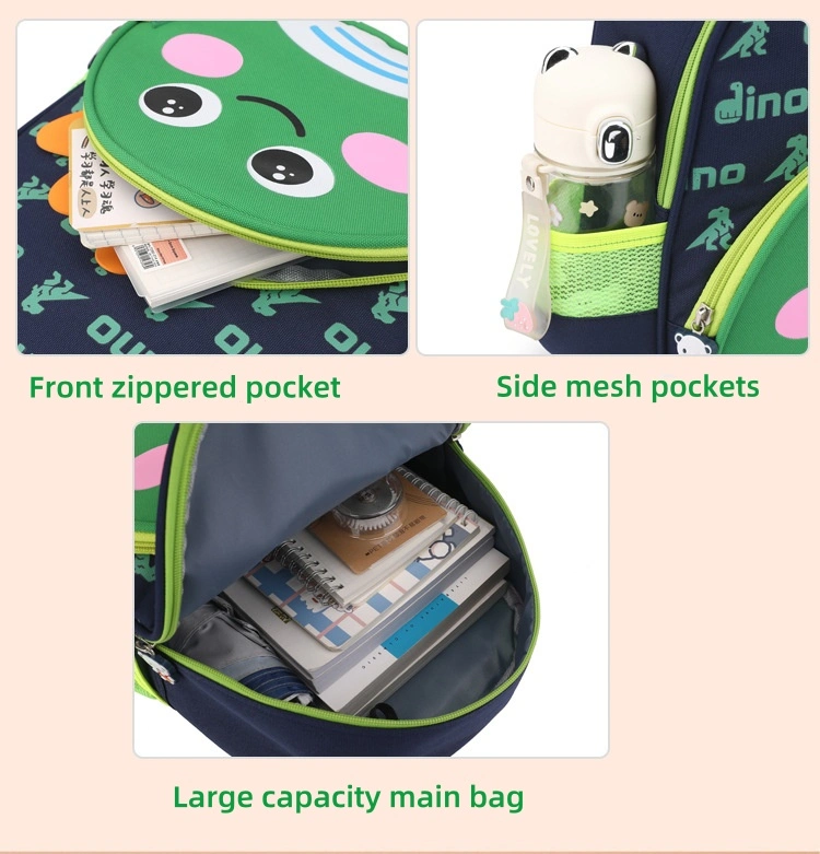 Kindergarten Boys and Girls Cartoon Nice Baby Dinosaur Backpack Bag New Girls Children Waterproof School Bags for Kids