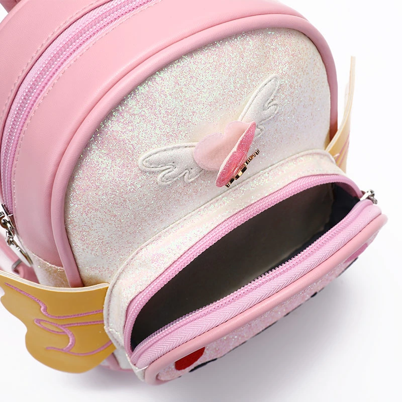 Baby Girl Bag Shiny Glitter Cute Girls Kindergarten Backpack Doll Tiny Backpack Backpack for Doll