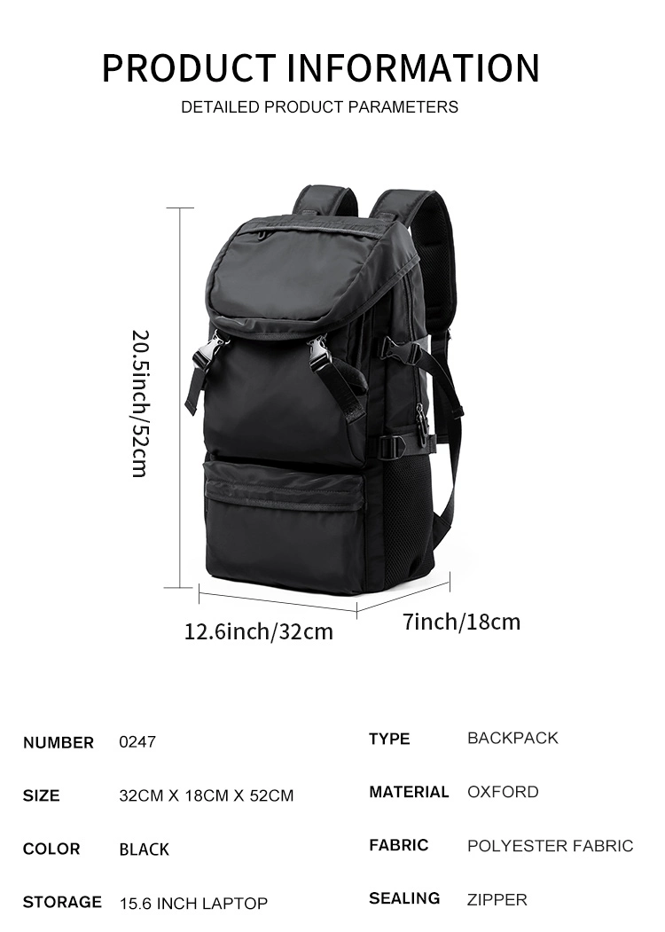 New Style Backpack Lightweight Large Capacity Multilayer Backpack Men Travel Antitheft Laptop Bag