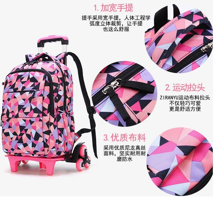 Wholesale Trolley Travel Backpack MD6132t with Acceptance of Custom Designs