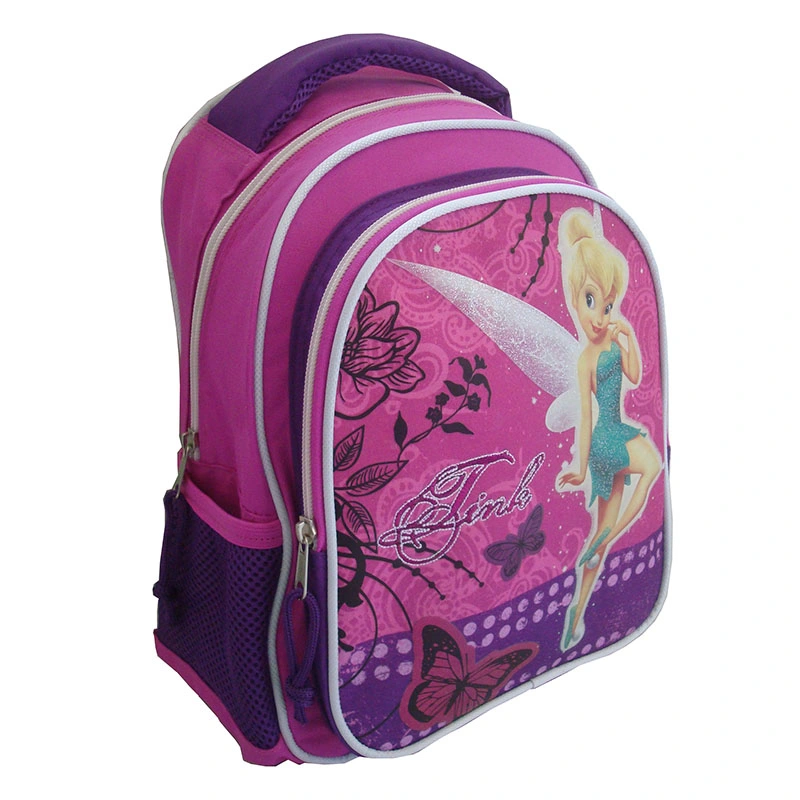 Purple Children Girls School Book Bag Backpack