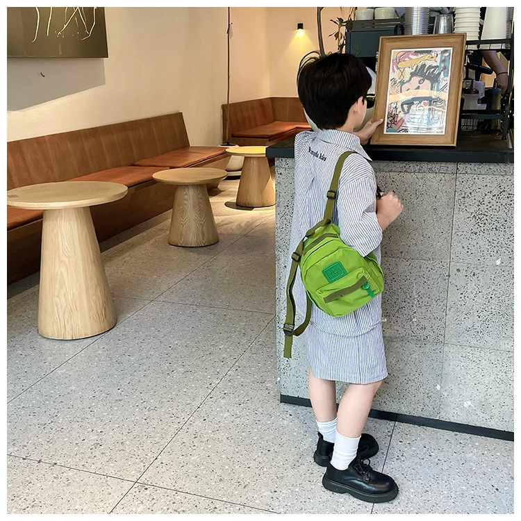 Fashion Kindergarten Baby Wholesale Breathable Backpack Cartoon Candy Color Simple Schoolbag Backpack