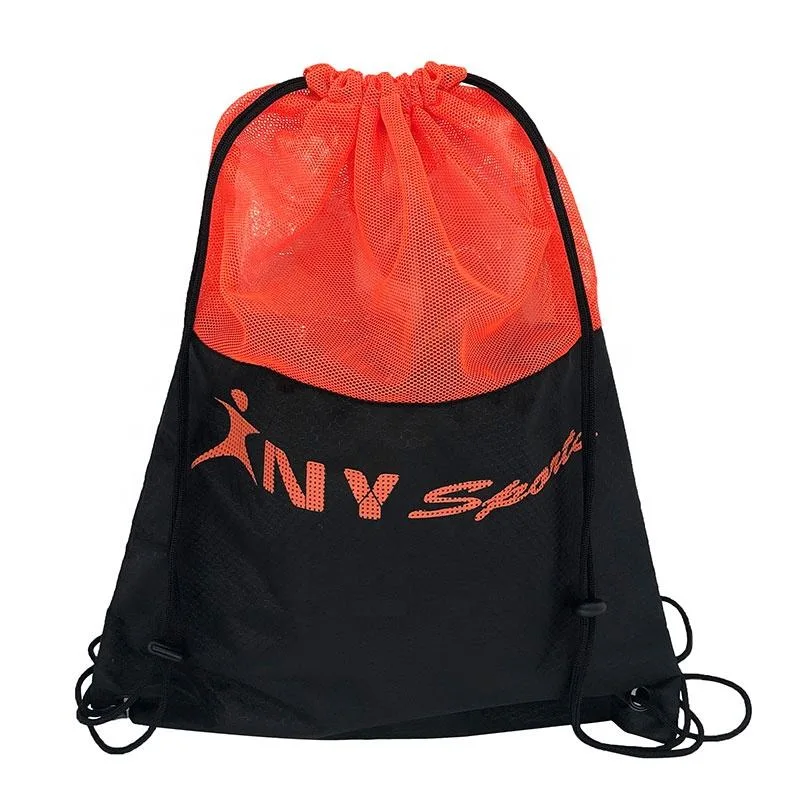 420d Polyester Nylon Swimming String Bag String Back Pack Logo Sport Cinch Sacks