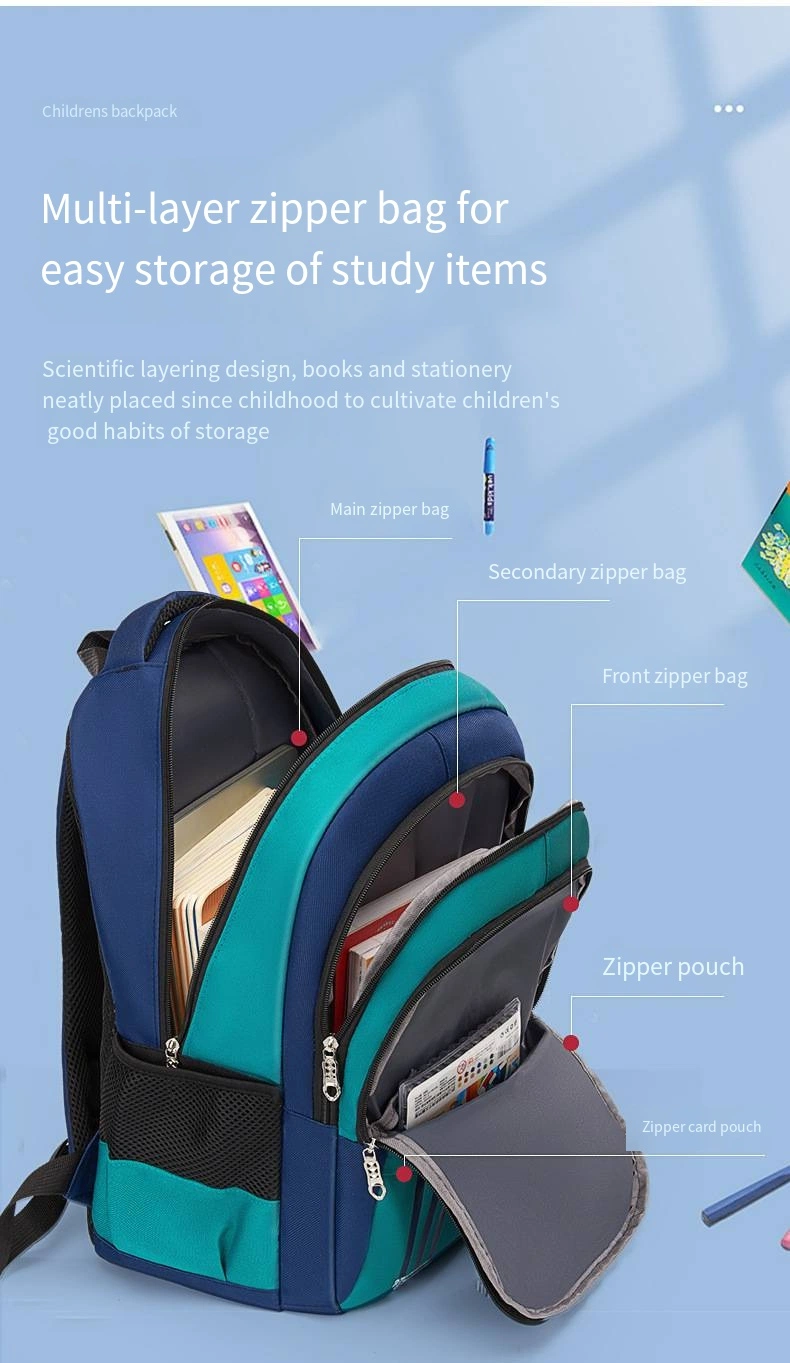 Schoolbag Male Primary School Students Large Capacity Boy Junior High School Children&prime;s Backpack