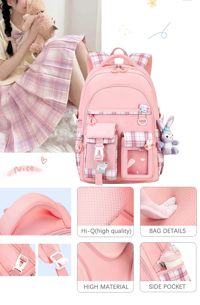 Best Selling Waterproof Lightweight Large-Capacity Lovely Pretty Backpack for Kids Teenagers Children Students