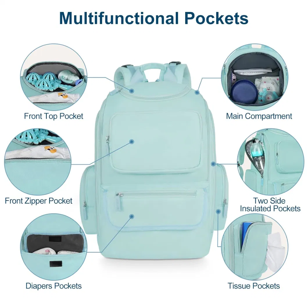 Water Resistant Multifunctional Men Women Mommy Baby Travel Diaper Backpack