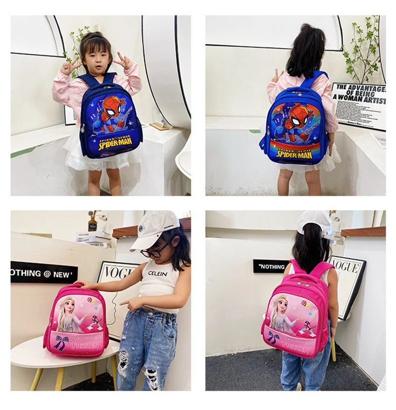 New Cartoon Cute Children Kindergarten Boy Spider Man School Bag Backpack