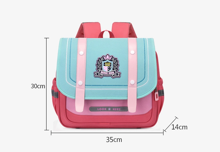 Primary School Students Girls Boys Horizontal London Classic Style Large Capacity Backpack