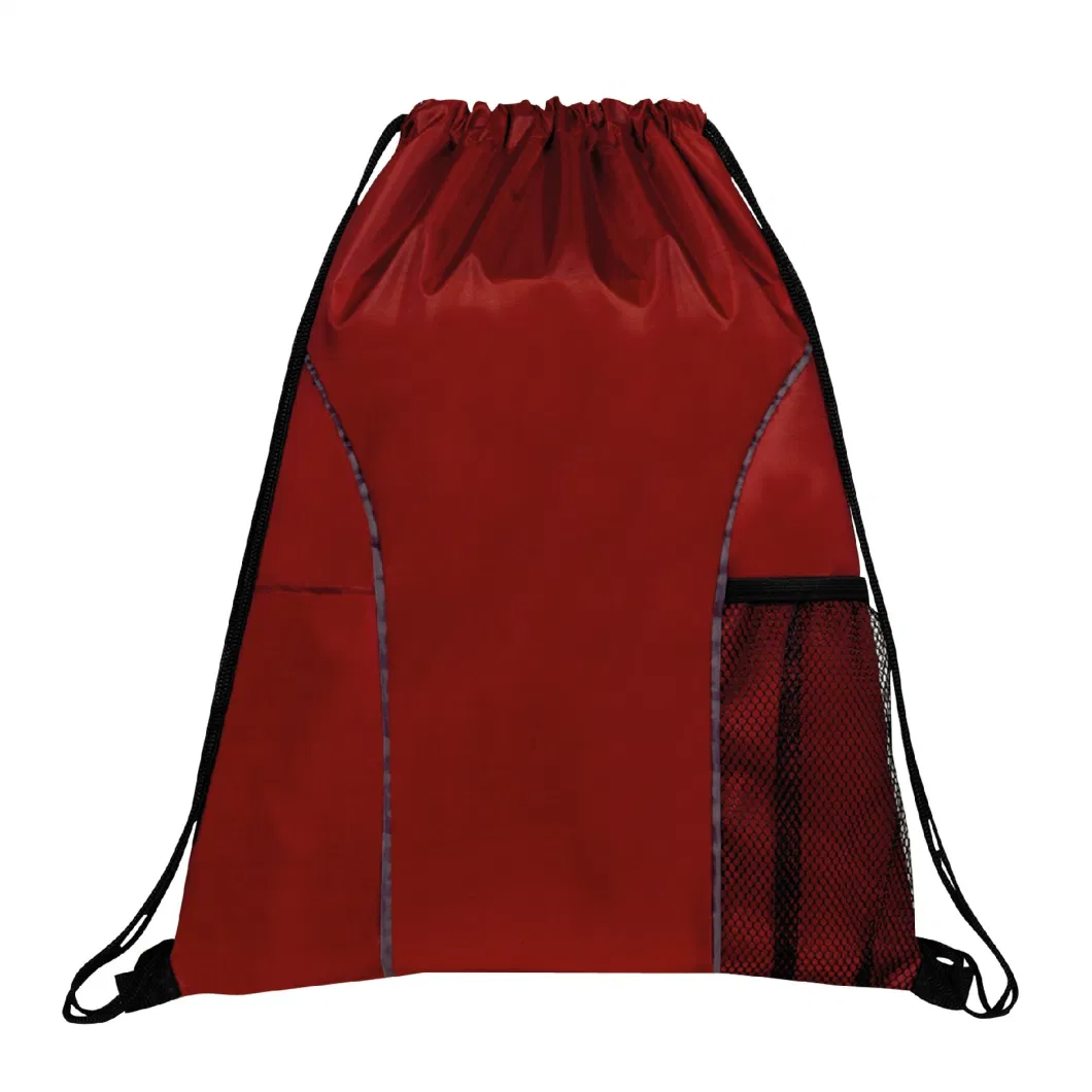 Sports Shoes Pack Sack with Handle Custom Drawstring Backpack Travel Drawstring Bag Gym with Pockets