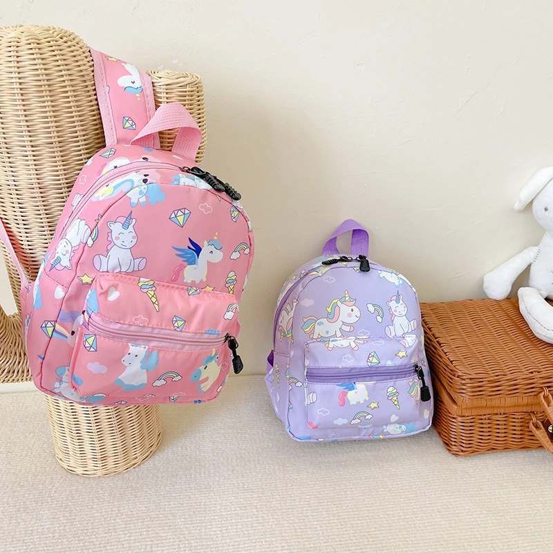 Mini Children&prime;s Cute Cartoon Unicorn Dinosaur Kindergarten Elementary School Backpack