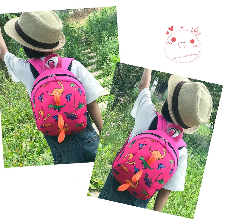 Children&prime;s Backpack Dinosaur Cartoon Kindergarten Backpackof Cute Baby Lost Book Backpack