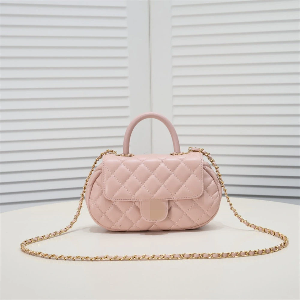 Tote Girly Pink Chain Crossbody Bag